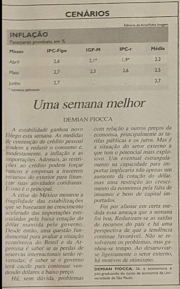 Demian Fiocca coluna Folha de São Paulo